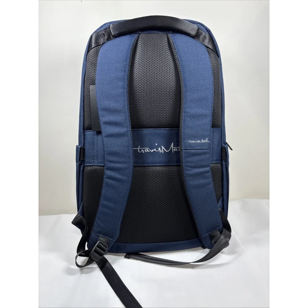 TravisMathew Approach Backpack TMB100 Golf‎ Blue Laptop Compartment Company Logo